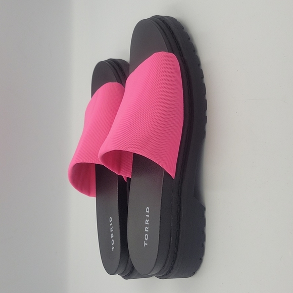 Torrid Neon Pink Chunky Platform Sandals - Picture 2 of 5